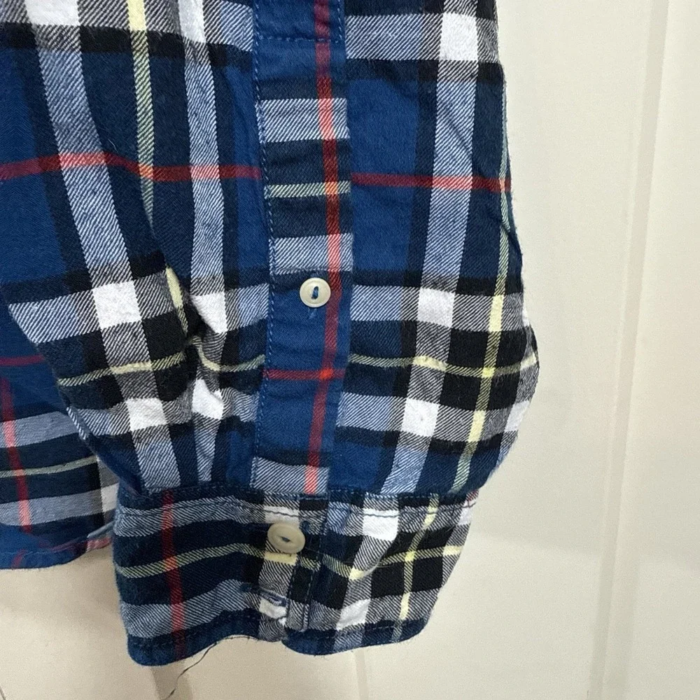 Nautica Jeans Co Men's 3XL Plaid Flannel Shirt Button Down‎